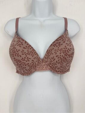 Adore Me mauve floral print bra 38DD